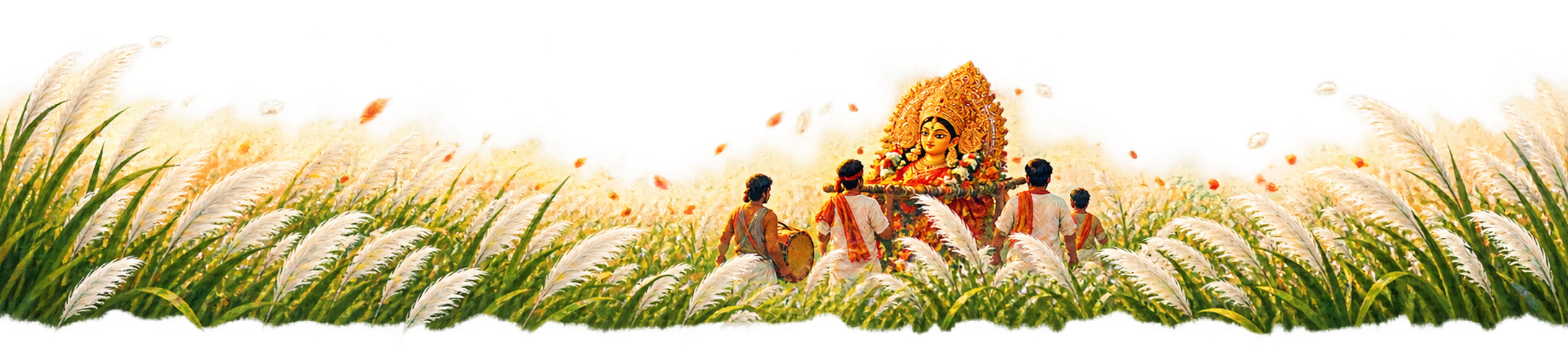 Durga Through Kashful Fields